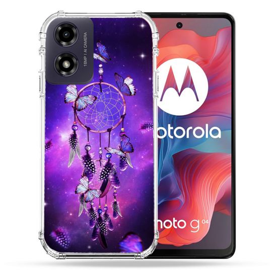 Coque Renforcée Pour Motorola G04 4G Zen Attrape Reve Papillon