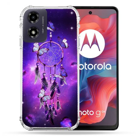 Coque Renforcée Pour Motorola G04 4G Zen Attrape Reve Papillon