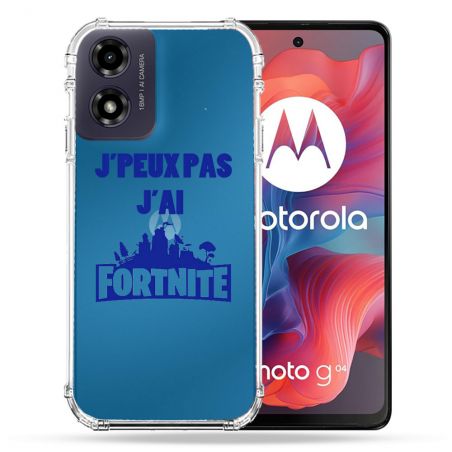 Coque Transparente Pour Motorola G04 4G Jpeux pas jai Fortnite