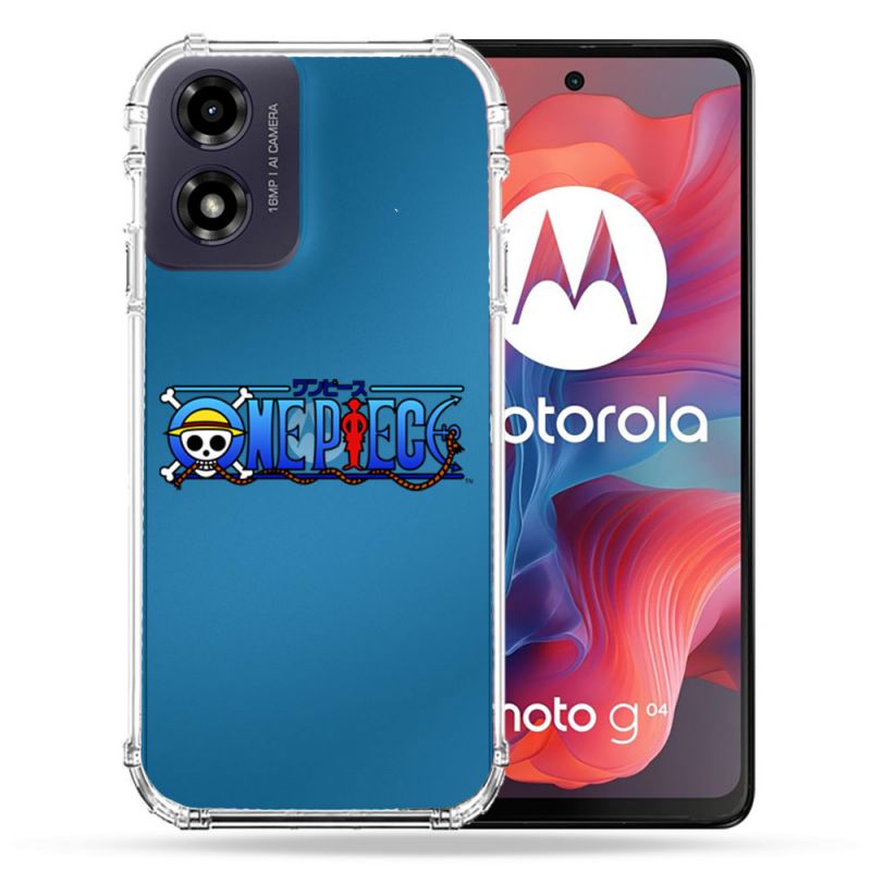 Coque Transparente Pour Motorola G04 4G One Piece Logo