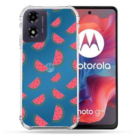 Coque Transparente Pour Motorola G04 4G Pasteque