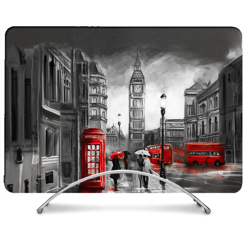 Coque Intégrale Pour Coque MacBook Pro M3 14.2 Voyage Angleterre Londres Vintage