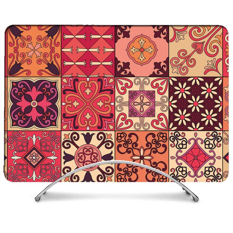 Coque Intégrale Pour MacBook Pro Touch Bar 13.3 Texture Carreau Ciment Rouge