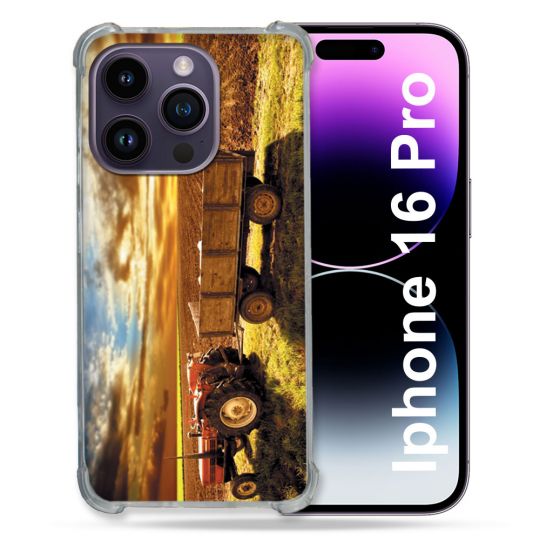 Coque Renforcée Pour Apple Iphone 16 Pro Agriculture Tracteur Color