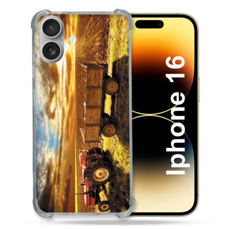 Coque Renforcée Pour Apple Iphone 16 Agriculture Tracteur Color
