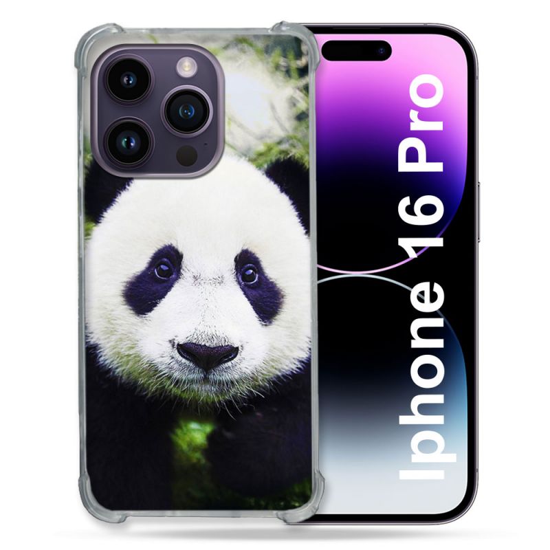 Coque Renforcée Pour Apple Iphone 16 Pro Animal Panda Color