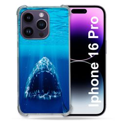 Coque Renforcée Pour Apple Iphone 16 Pro Animal Requin Dent