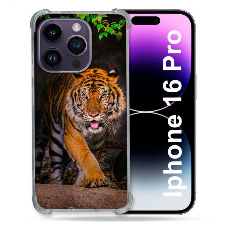 Coque Renforcée Pour Apple Iphone 16 Pro Animal Tigre Jungle