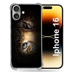 Coque Renforcée Pour Apple Iphone 16 Animal Leopard Yeux
