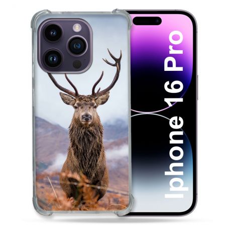 Coque Renforcée Pour Apple Iphone 16 Pro Chasse Chevreuil Montagne
