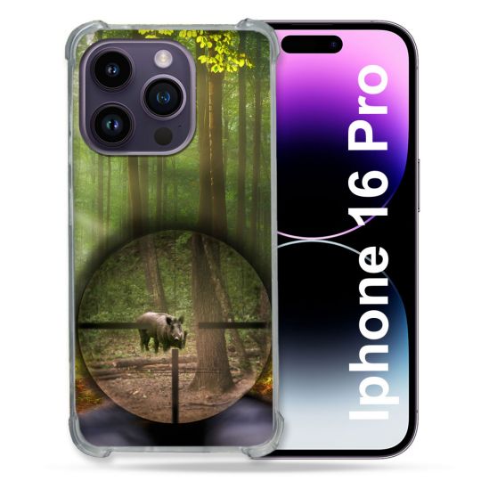 Coque Renforcée Pour Apple Iphone 16 Pro Chasse Sanglier Viseur