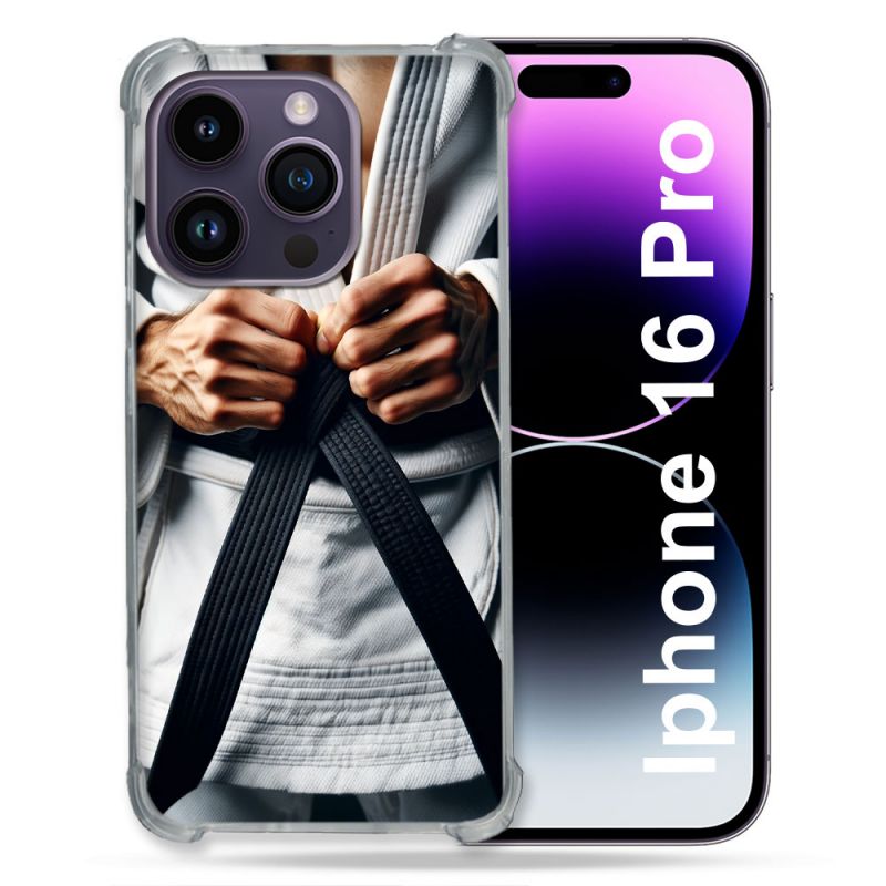Coque Renforcée Pour Apple Iphone 16 Pro Kimono Ceinture