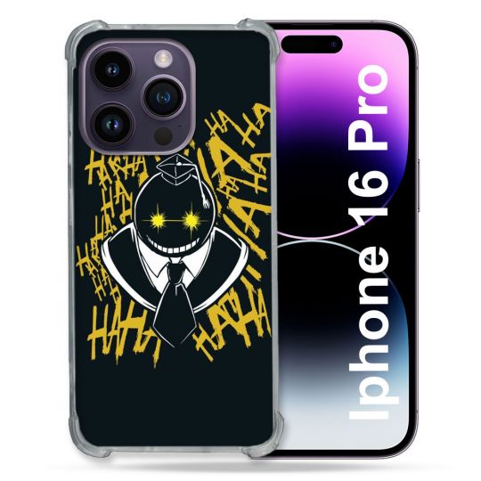 Coque Renforcée Pour Apple Iphone 16 Pro Manga Assassination Classroom Kuro Noir