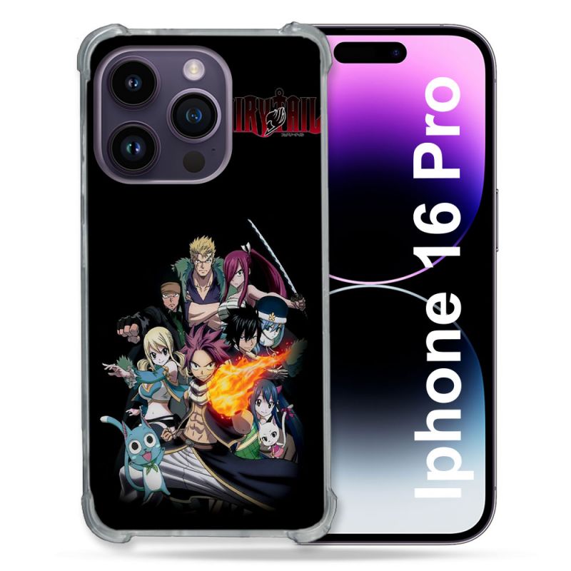 Coque Renforcée Pour Apple Iphone 16 Pro Manga Fairy Tail Logo Team