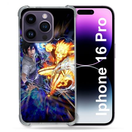 Coque Renforcée Pour Apple Iphone 16 Pro Manga Naruto VS