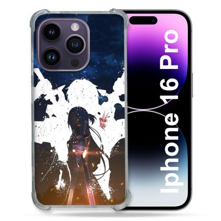 Coque Renforcée Pour Apple Iphone 16 Pro Manga SAO sword Art Online Asuna
