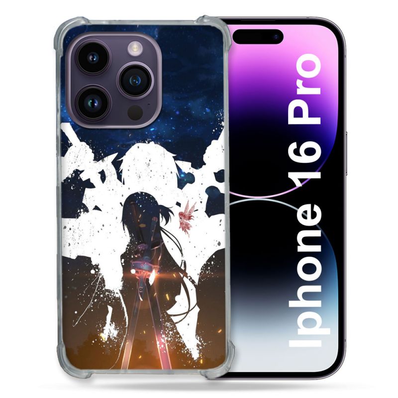 Coque Renforcée Pour Apple Iphone 16 Pro Manga SAO sword Art Online Asuna