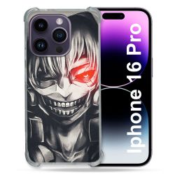 Coque Renforcée Pour Apple Iphone 16 Pro Manga Tokyo Ghoul Kaneki Noir