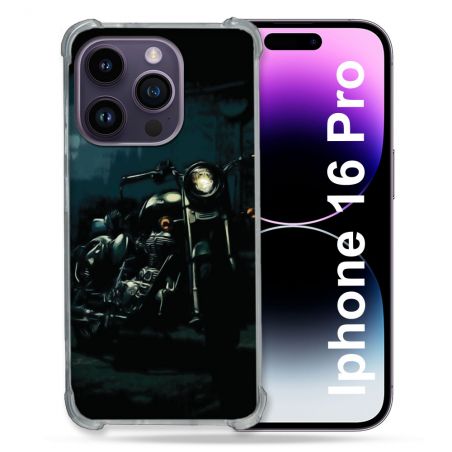 Coque Renforcée Pour Apple Iphone 16 Pro Moto Harley Vintage
