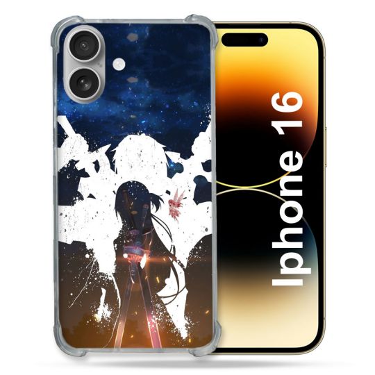 Coque Renforcée Pour Apple Iphone 16 Manga SAO sword Art Online Asuna