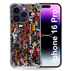 Coque Renforcée Pour Apple Iphone 16 Pro Musique Rock Groupe