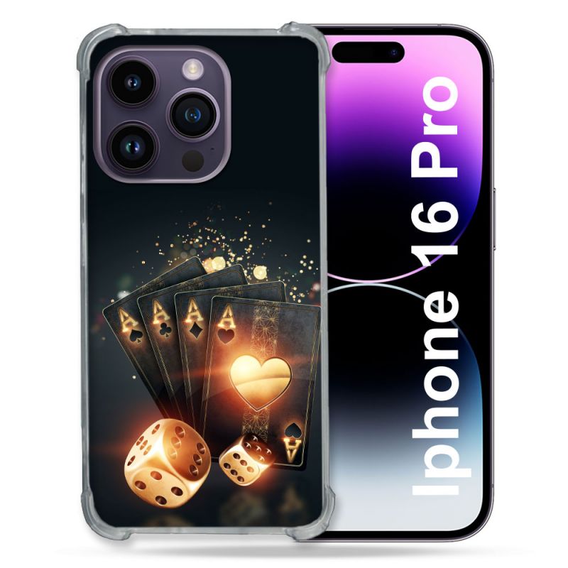 Coque Renforcée Pour Apple Iphone 16 Pro Poker Des