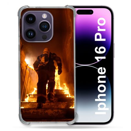 Coque Renforcée Pour Apple Iphone 16 Pro Pompier Escalier