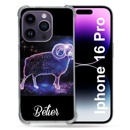 Coque Renforcée Pour Apple Iphone 16 Pro Signe Zodiaque 2 Bélier