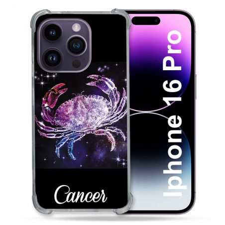 Coque Renforcée Pour Apple Iphone 16 Pro Signe Zodiaque 2 Cancer