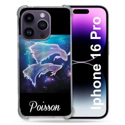 Coque Renforcée Pour Apple Iphone 16 Pro Signe Zodiaque 2 Poisson