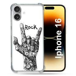 Coque Renforcée Pour Apple Iphone 16 Musique Rock Main