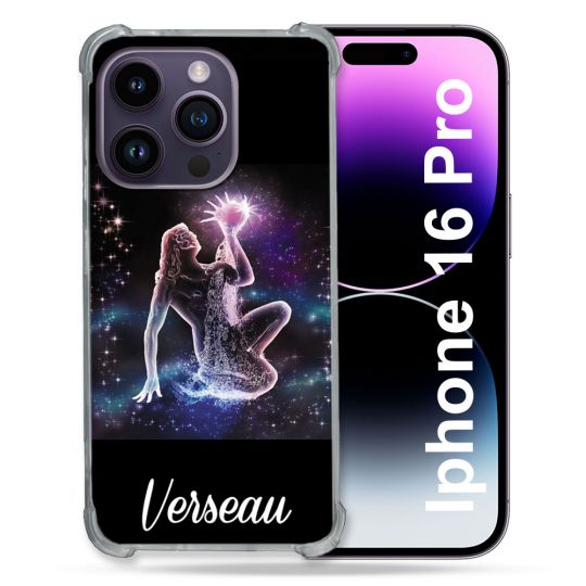 Coque Renforcée Pour Apple Iphone 16 Pro Signe Zodiaque 2 Verseau