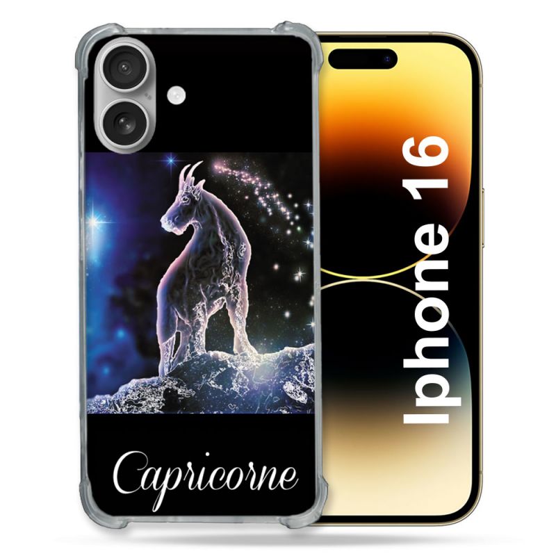 Coque Renforcée Pour Apple Iphone 16 Signe Zodiaque 2 Capricorne