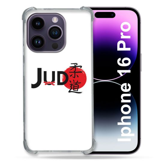 Coque Renforcée Pour Apple Iphone 16 Pro Sport Judo Logo