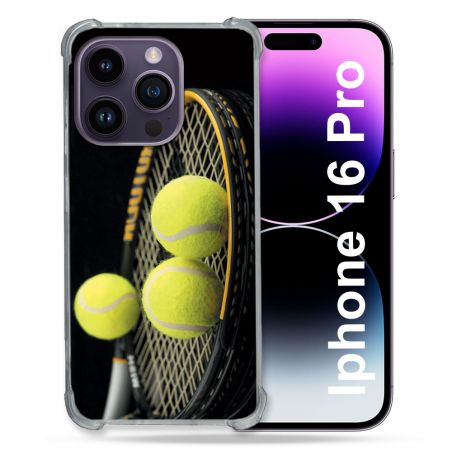 Coque Renforcée Pour Apple Iphone 16 Pro Sport Tennis Balls