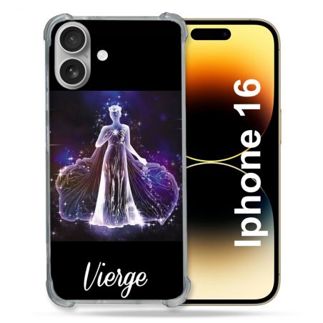 Coque Renforcée Pour Apple Iphone 16 Signe Zodiaque 2 Vierge