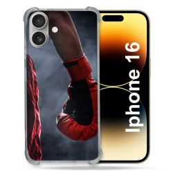 Coque Renforcée Pour Apple Iphone 16 Sport Boxe Gant Rouge