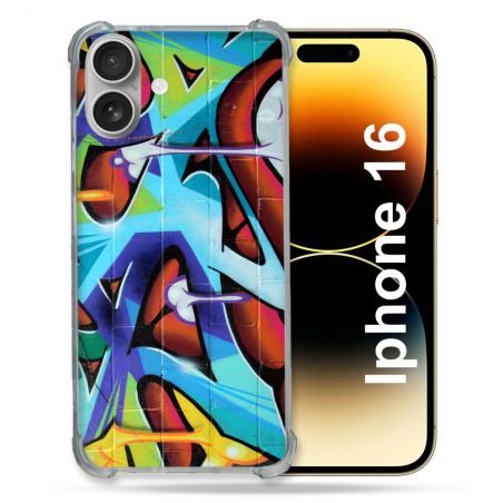 Coque Renforcée Pour Apple Iphone 16 Street Art Graf Color