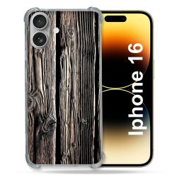 Coque Renforcée Pour Apple Iphone 16 Texture Bois