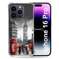 Coque Renforcée Pour Apple Iphone 16 Pro Voyage Angleterre Londres Vintage
