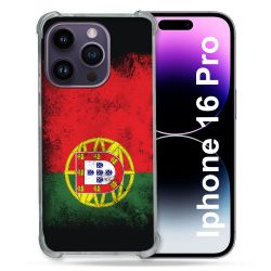 Coque Renforcée Pour Apple Iphone 16 Pro Voyage Portugal Drapeau