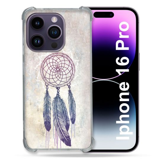 Coque Renforcée Pour Apple Iphone 16 Pro Zen Attrape Reve Blanc