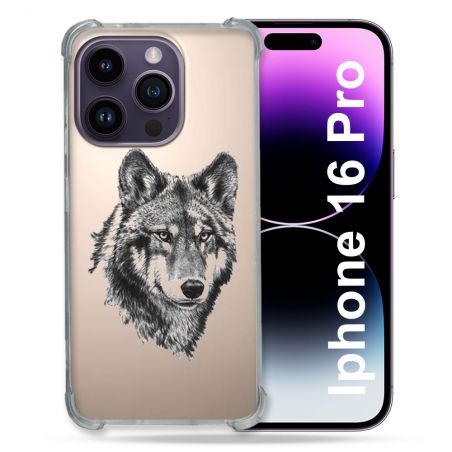 Coque Transparente Pour Apple Iphone 16 Pro Loup