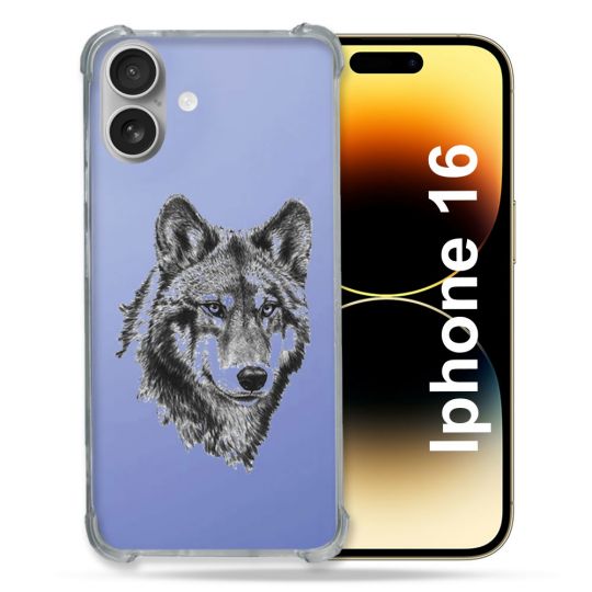Coque Transparente Pour Apple Iphone 16 Loup