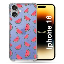 Coque Transparente Pour Apple Iphone 16 Pasteque