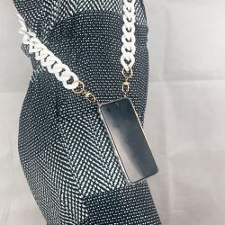 Coque Transparente Pour Apple Iphone 16 Lanière / Cordon Anneaux Blanc