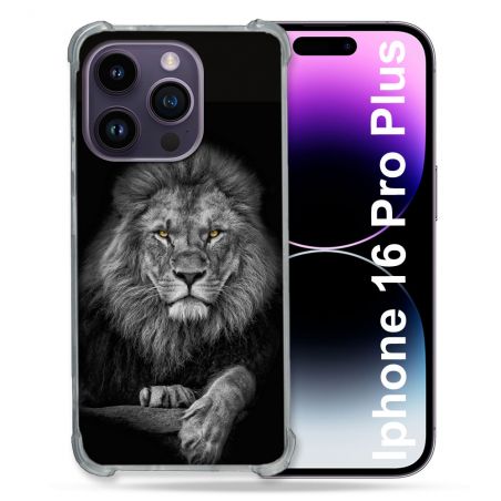 Coque Renforcée Pour Apple Iphone 16 Pro Plus Animal Lion Majestueux