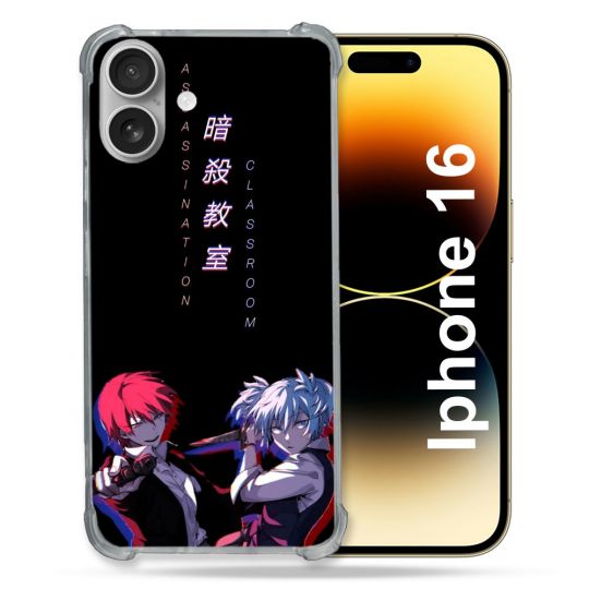 Coque Renforcée Pour Apple Iphone 16 Plus Manga Assassination Classroom Duo