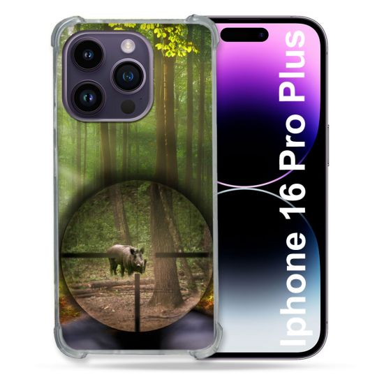 Coque Renforcée Pour Apple Iphone 16 Pro Plus Chasse Sanglier Viseur