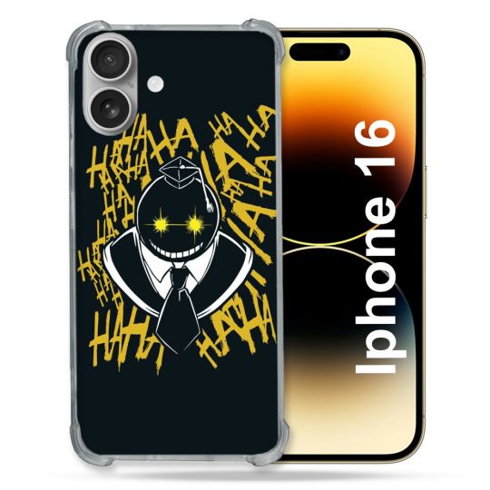 Coque Renforcée Pour Apple Iphone 16 Plus Manga Assassination Classroom Kuro Noir